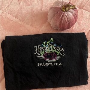 Black Hocus Pocus Embroidered T-Shirt